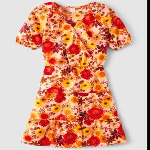 Gymboree Womens Medium Matching Family Happy Harvest Floral Tiered Dress NWT